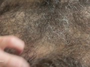 Preview 3 of FURPLAY: POV Extremely Hairy Bisexual Bear Cums While Rubbing His Furry Body