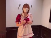 Preview 2 of The maid's pussy and throat are fucked. Massive face-fucking as it is/Japanese couple/amateur