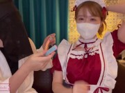 Preview 6 of The maid's pussy and throat are fucked. Massive face-fucking as it is/Japanese couple/amateur
