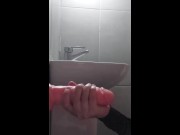 Preview 6 of My 18yolatina stepsister sucking a big dick in the bathroom
