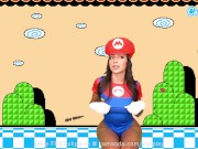 Preview 2 of Camsoda - Big Ass Brunette Sisi Rose Cosplay As Super Mario Maker Her Pussy Squirt