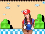 Preview 3 of Camsoda - Big Ass Brunette Sisi Rose Cosplay As Super Mario Maker Her Pussy Squirt