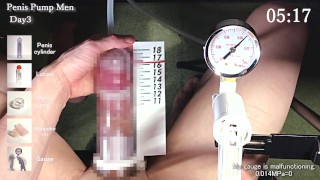 How to make your cock bigger Penis enlargement Cock pumping 12 inches big white cock