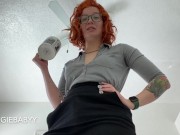 Preview 5 of office discipline pegging from angry futa team lead - full video on Veggiebabyy Manyvids