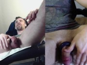 Preview 6 of Jack gets off late at night by stroking big dick into a gonner bators trance