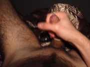 Preview 6 of Night Masturbation by Noel Dero. Decided to masturbate for the night and cum in a condom.