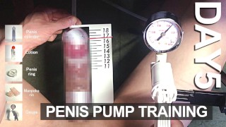 Extreme penis training led to enormous veins pump