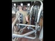 Preview 1 of Muscular bear at the gym