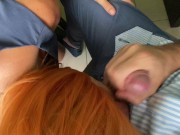 Preview 6 of Blowjob at my desk in the office and doggy-style. My secretary loves to such and cum on her ass