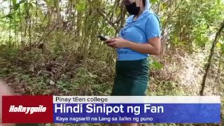 Trending sexy Pinay Hindi sinipot ng fan kaya nag finger nalang sa puno