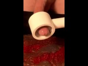 Preview 3 of Automatic Stroker ~ Trouvaille ~ Banana Cleaner ~ Masturbation ~ Massive Cumshot ~ Richard Leaks