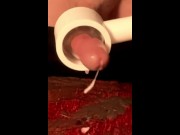 Preview 4 of Automatic Stroker ~ Trouvaille ~ Banana Cleaner ~ Massive Slow Motion Cumshot ~ Richard Leaks