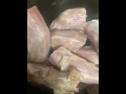 Preview 1 of Turkey Necks is served Camgirl Cooking
