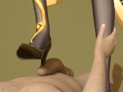 Preview 2 of 3D Footjob Shoejob Animation Genshin