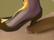 Preview 5 of 3D Footjob Shoejob Animation Genshin