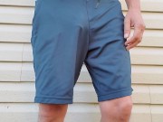 Preview 1 of piss and cum through shorts outdoors