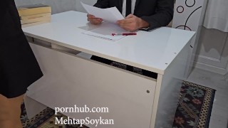 Sekreter İşten Çıkarılacağını Öğrenince Patrona Vermek Zorunda Kaldı Turkish Porn