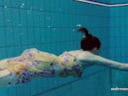 Preview 2 of Russian petite skinny beauty Lera underwater
