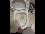 Preview 5 of DUDE PISSING IN TOILET