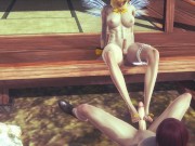 Preview 4 of Final Fantasy Yaoi Honey Bee Cloud footjob and anal