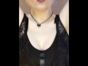 Preview 4 of showing off my big goth tits compilation