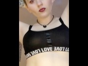 Preview 5 of showing off my big goth tits compilation