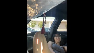 Couple Misses Movie Fucking in the Parking Lot: Wet Squirting Pussy, Loud Screaming Orgasms