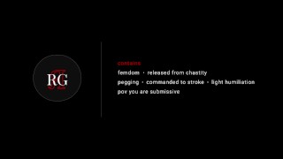 [Erotic Audio] Pegging for Release [FemDom] [Pegging] [Chastity Release] [Strap On]