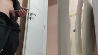 my friend catches me masturbating in the bathroom