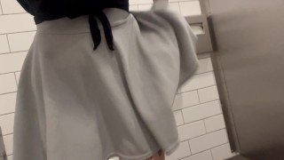 Chubby Redhead Teen Desperately Pees Herself Locked Out Of Bathroom - BustySeaWitch