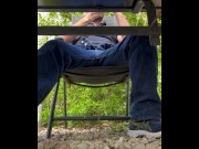 Preview 3 of Cumshot under the table - Hope no one noticed what I was doing !