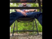 Preview 4 of Cumshot under the table - Hope no one noticed what I was doing !