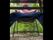 Preview 5 of Cumshot under the table - Hope no one noticed what I was doing !