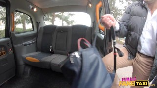 Female Fake Taxi She catches a guy masturbating on the backseat of her taxi