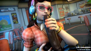 D.va's Handjob - Overwatch BBC Hentai