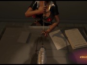 Preview 6 of Citor3 3D VR Game blonde latex nurse sucks cum through urethra probe