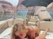 Preview 5 of Naughty Public boat Sex on Vacation with Molly Pills - Horny Hiking - POV
