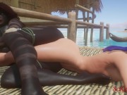 Preview 6 of Lesbians fuck in an orgy on the beach | Sluts fuck with their friends to have an orgy