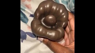 Watch  skymile playing with her new dildo for the first time