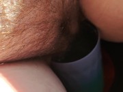 Preview 6 of Desperate car piss in cup pt 1