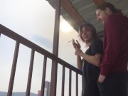 Preview 1 of Мацав сусідку на балконі, поки вона курила