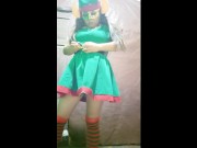 Preview 3 of SEXY BUSTY GIRL PUT ON GIRL SUIT AND DANCE TO FUCK
