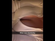 Preview 4 of Cheerleader with Nike Pros wants to fuck Classmate Snapchat