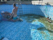 Preview 4 of My boss filmed me fucking me in the pool - 397