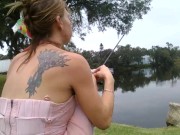 Preview 3 of fishing no panty upskirt pt.2