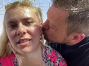 Preview 2 of Las Vegas Public Airport Anal Quickie in the Car with Jamie Stone