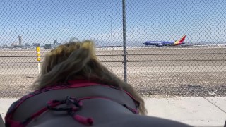 Las Vegas Public Airport Anal Quickie in the Car with Jamie Stone