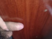 Preview 1 of Humping my cock in a stall Pre cum licking