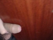 Preview 3 of Humping my cock in a stall Pre cum licking