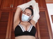Preview 4 of Licking his cum from the mask - Catalina Days